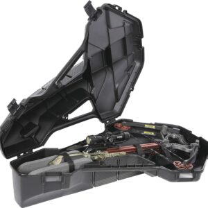 Plano Spire Crossbow Case, Black, Archery Bow Box Storage, Heavy-Duty Hard Crossbow Case for Optics and Quiver