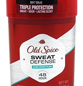 Old Spice Anti-Perspirant Pure Sport+ Soft Solid, 2.6 Ounce (Pack of 2)