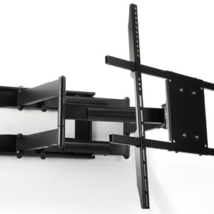 Displays2go Articulating TV Wall Mount for 42-90 Inch HDTV, Steel, Panning/Tilting VESA Bracket (HVAWM4290L)