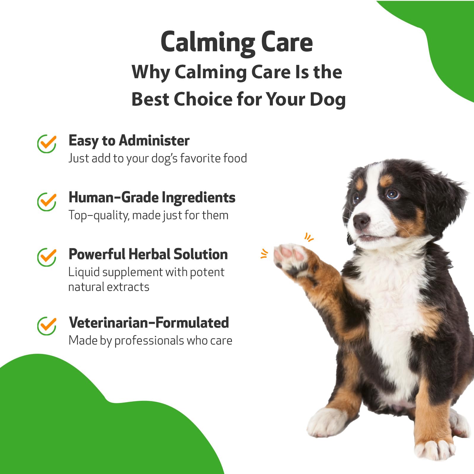 Pet Wellbeing Calming Care for Dogs - Vet-Formulated - Supports Calm & Relaxed Nervous System - Natural Herbal Supplement 2 oz (59 ml)