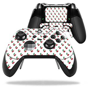 mightyskins skin compatible with microsoft xbox one elite wireless controller case wrap cover sticker skins cherry bomb