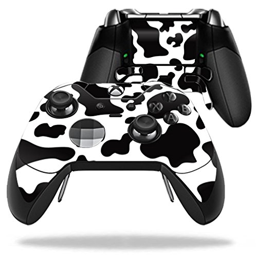 MightySkins Skin Compatible with Microsoft Xbox One Elite Controller - Cow Print | Protective, Durable, and Unique Vinyl Decal wrap Cover | Easy to Apply, Remove, and Change Styles | Made in The USA