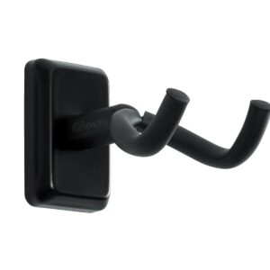 Gator Frameworks Acoustic/Electric Guitar Wall Hanger with Black Mounting Plate (GFW-GTR-HNGRBLK)