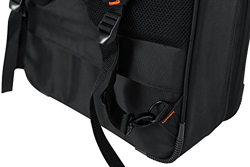 Gator Club Series DJ Backpack with Adjustable Interior and Bright Orange Lining Fits 27" Controllers (G-CLUB-CONTROL-27BP)