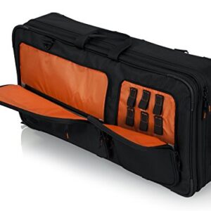 Gator Club Series DJ Backpack with Adjustable Interior and Bright Orange Lining Fits 27" Controllers (G-CLUB-CONTROL-27BP)