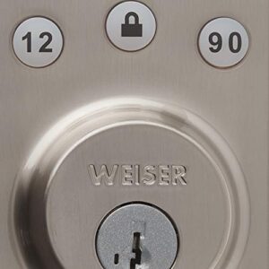 Weiser Ged1460x15 Satin Nickel Keypad Lock with SmartKey Re-Key Technology