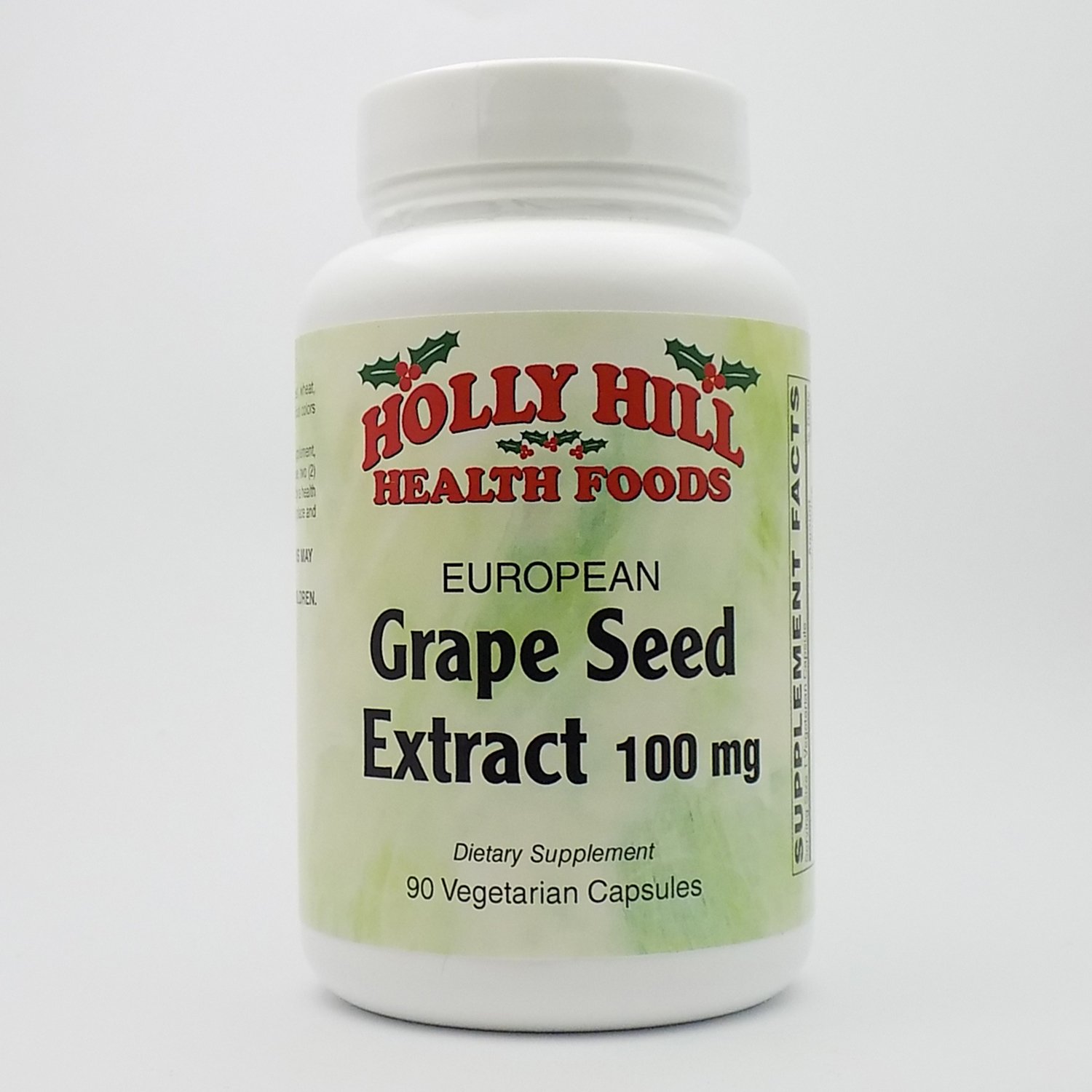 Holly Hill Health Foods, European Grape Seed Extract 100 MG, 90 Capsules