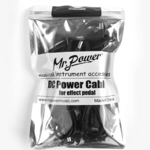 Mr.Power Guitar Effect Pedal DC Cable 5.5 x 2.1mm Power Lead/Cord, Male to Male 24AWG Connector Plug Wire Adapter (24 in, 8 Pack)