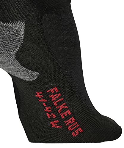 FALKE Womens RU5 Invisible Socks Anti Blister, Breathable Moisture Wicking, Ultralight Cushion, Non-Slip, Cooling, Black (Black-Mix 3010), US 6.5-7.5 (EU 37-38 Ι UK 4-5), 1 Pair