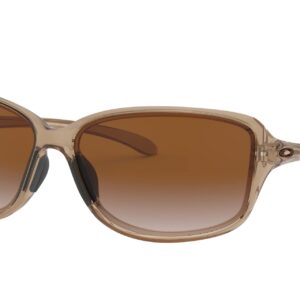 Oakley Women's OO9301 Cohort Rectangular Sunglasses, Sepia/Dark Brown Gradient, 62 mm