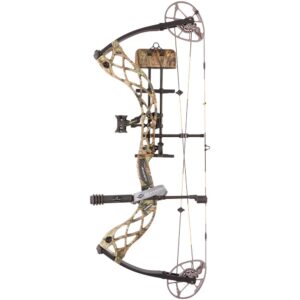 diamond archery deploy sb fully adjustable equipped durable compound bow with r.a.k. package - rh, 60 lbs, breakup country