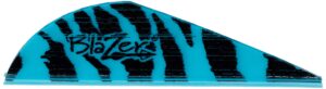 bohning co blazer tiger vanes (100 pack), teal