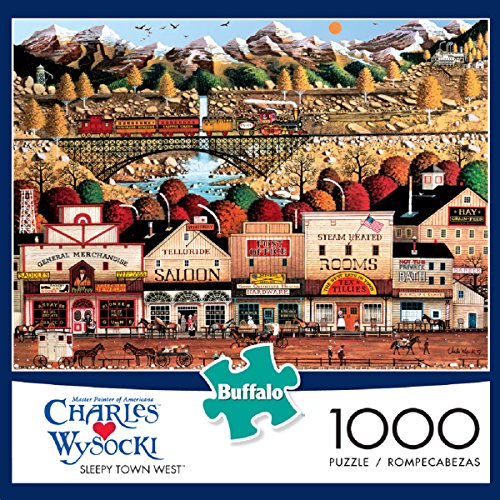 Buffalo Games - Charles Wysocki - Sleepy Town West - 1000 Piece Jigsaw Puzzle