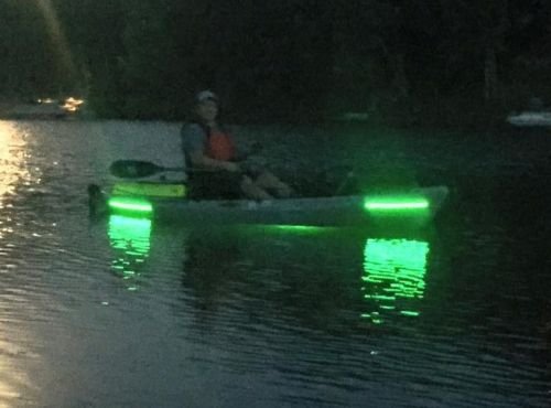 Canoe Kayak Accessories Lighting Kayak Green Fishing LED Light Kit - Complete KIT with Power Source and Switch 9