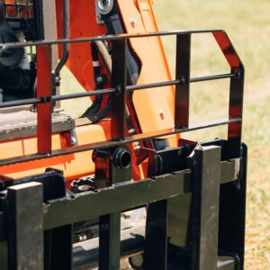 Titan Attachments Pro Series Skid Steer Pallet Fork Attachment with 36" Fork Blades, Rate 6,000 LB, Quick Tach Mounting