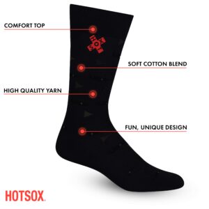 Hot Sox Men's Fun Occupation & Dad Crew Socks-1 Pair Pack-Cool & Funny Father's Day Gifts, Medical (Dark Blue), Shoe Size: 6-12