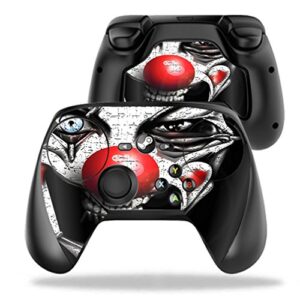 mightyskins skin compatible with valve steam controller case wrap cover sticker skins evil clown