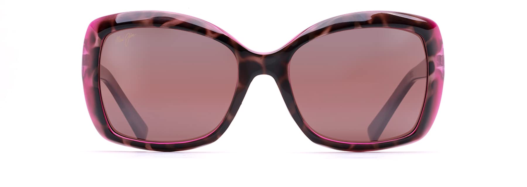 Maui Jim Women's Orchid Polarized Fashion Sunglasses, Tortoise w/ Raspberry/Maui Rose®, Medium