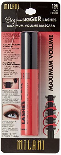 Milani Big and Bigger Lashes Mascara, Black, 0.50 Ounce