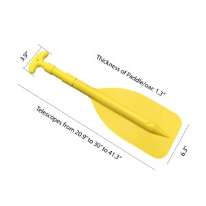 Pactrade Marine 2 of Marine Kayak Canoe Raft Jet Ski Yellow Telescopic Aluminum Oar Paddle