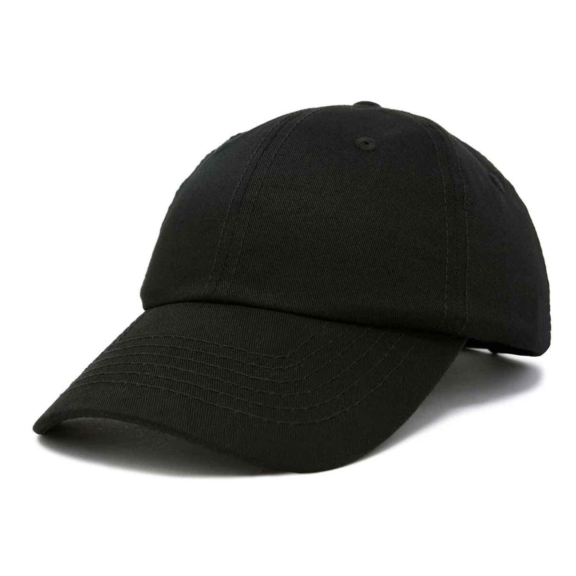 DALIX Womens Hat Lightweight 100% Cotton Cap in Black