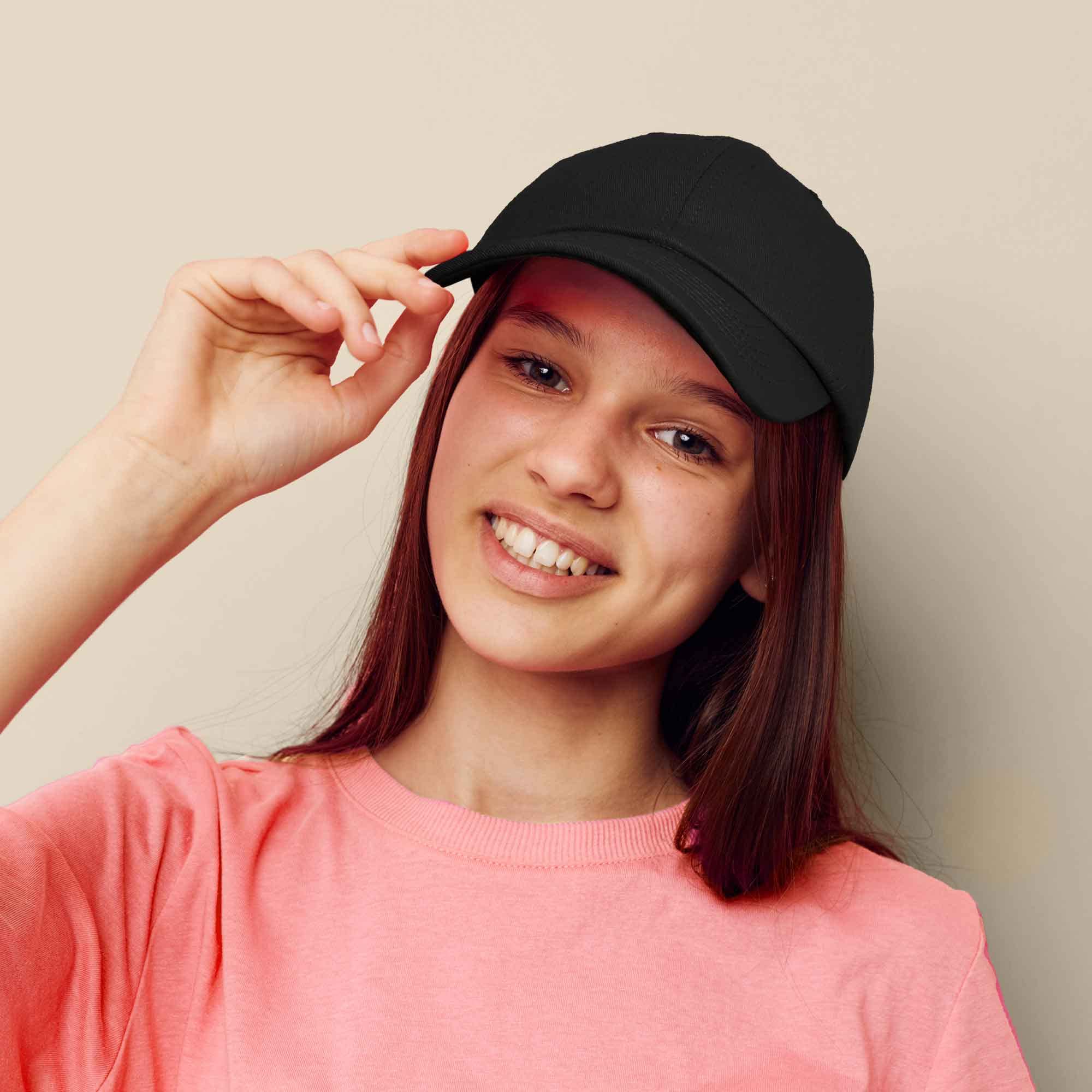 DALIX Womens Hat Lightweight 100% Cotton Cap in Black