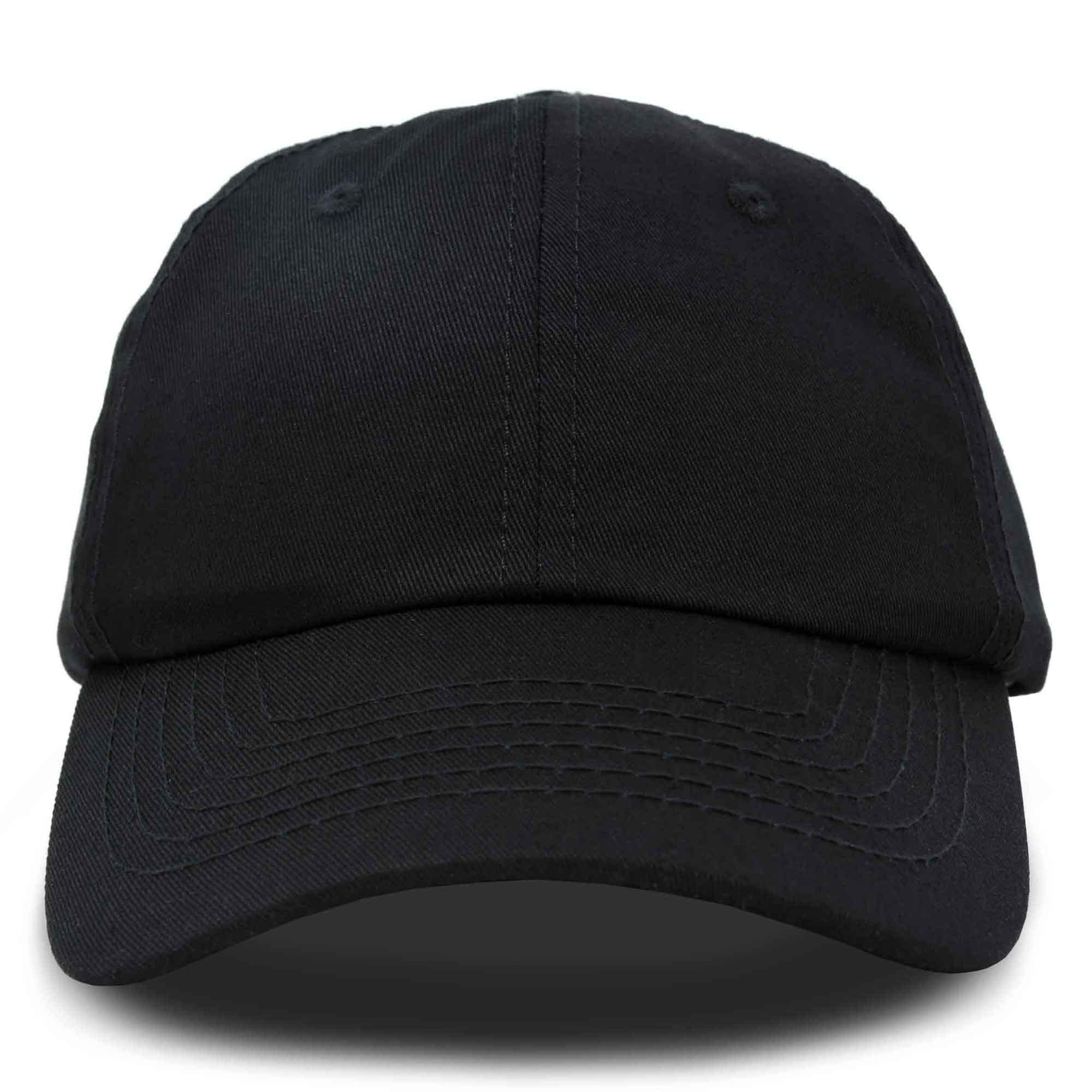 DALIX Womens Hat Lightweight 100% Cotton Cap in Black