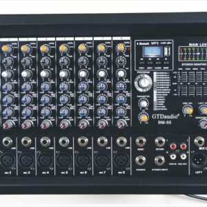 GTD Audio 8 Channel Professional Audio Powered Mixer Power Amp DJ Amplifier, USB, EQ, Effect