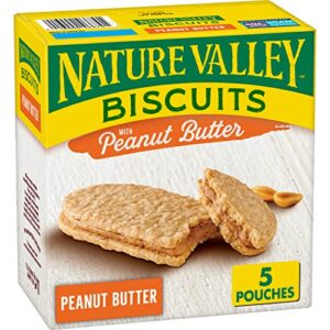 Nature Valley Biscuit Sandwiches, Peanut Butter Snack, 5 ct, 6.75 OZ