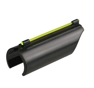 ultimate arms gear universal 12/20 gauge/shotgun glowing green line plain barrel front fiber optic sight