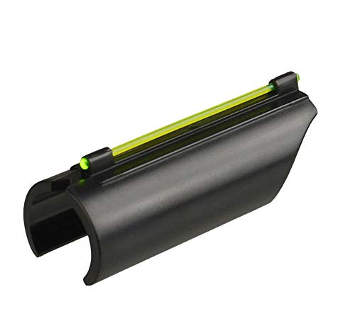 Ultimate Arms Gear Universal 12/20 Gauge/Shotgun Glowing Green Line Plain Barrel Front Fiber Optic Sight