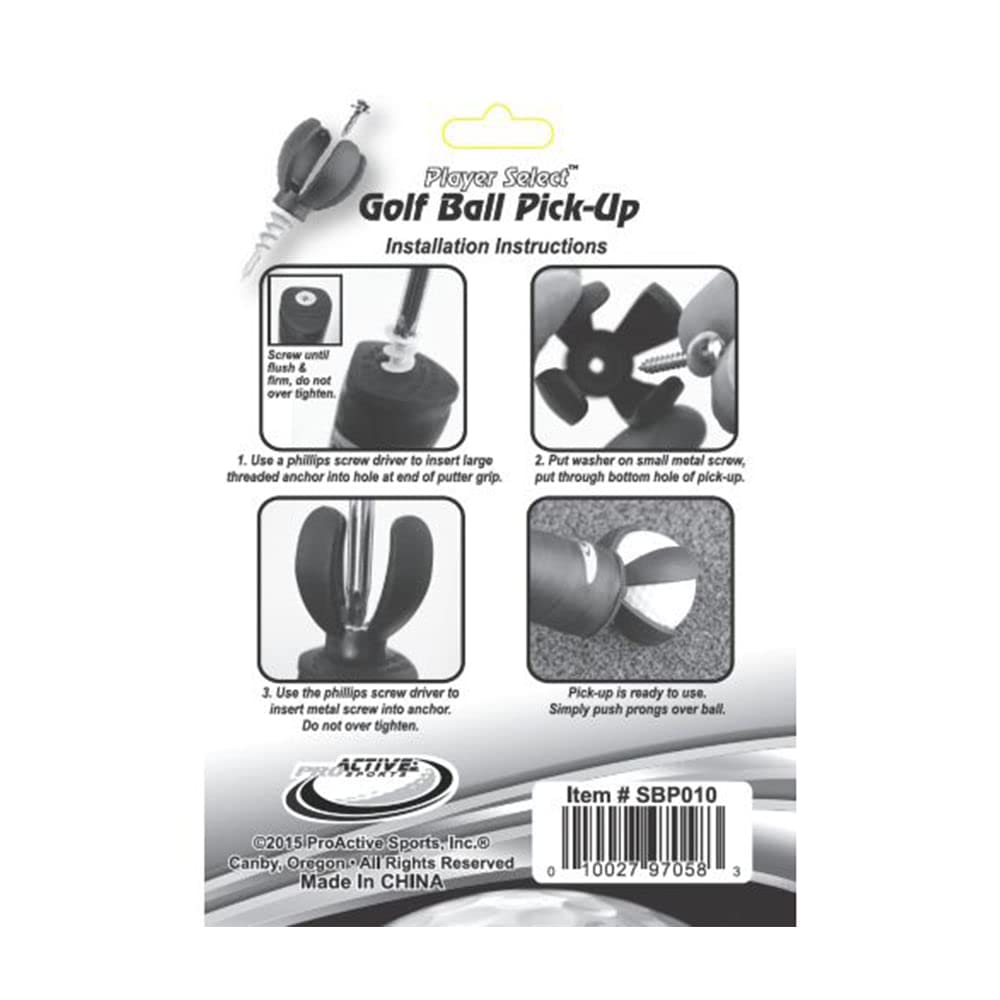 ProActive Sports Player Select Golf Ball Pick-Up for Putter Grip