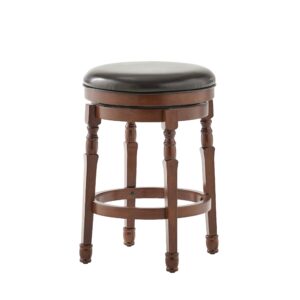 Christopher Knight Home Waldo Reconstituted Leather Counter Stools, 2-Pcs Set, Chocolate Brown