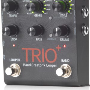 Digitech Trio+ Band Creator + Looper w/ Patch Cables and Power Supply