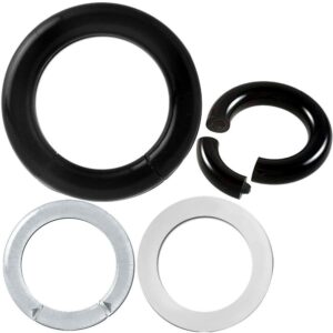 6 gauges 6g Captive Ring BCR Clicker Ear Plugs Tunnels Double Flare Expander Men Women 0 00 6 Gauge 4mm