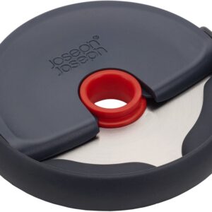 Joseph Joseph Disc Easy-Clean Pizza Wheel, Grey/Red