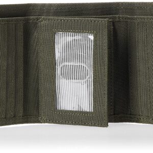 Timberland mens Trifold Nylon Wallet, Olive, One Size