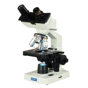 OMAX - 40X-2500X LED Binocular Lab Compound Microscope with 5MP Camera and Mechanical Stage - M82EZ-C50S