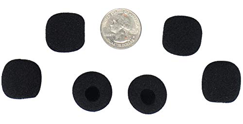 Compete Audio CA515 Round Ball Microphone Windscreens (Microphone Covers) Small! 6-pack for Lapel Microphones