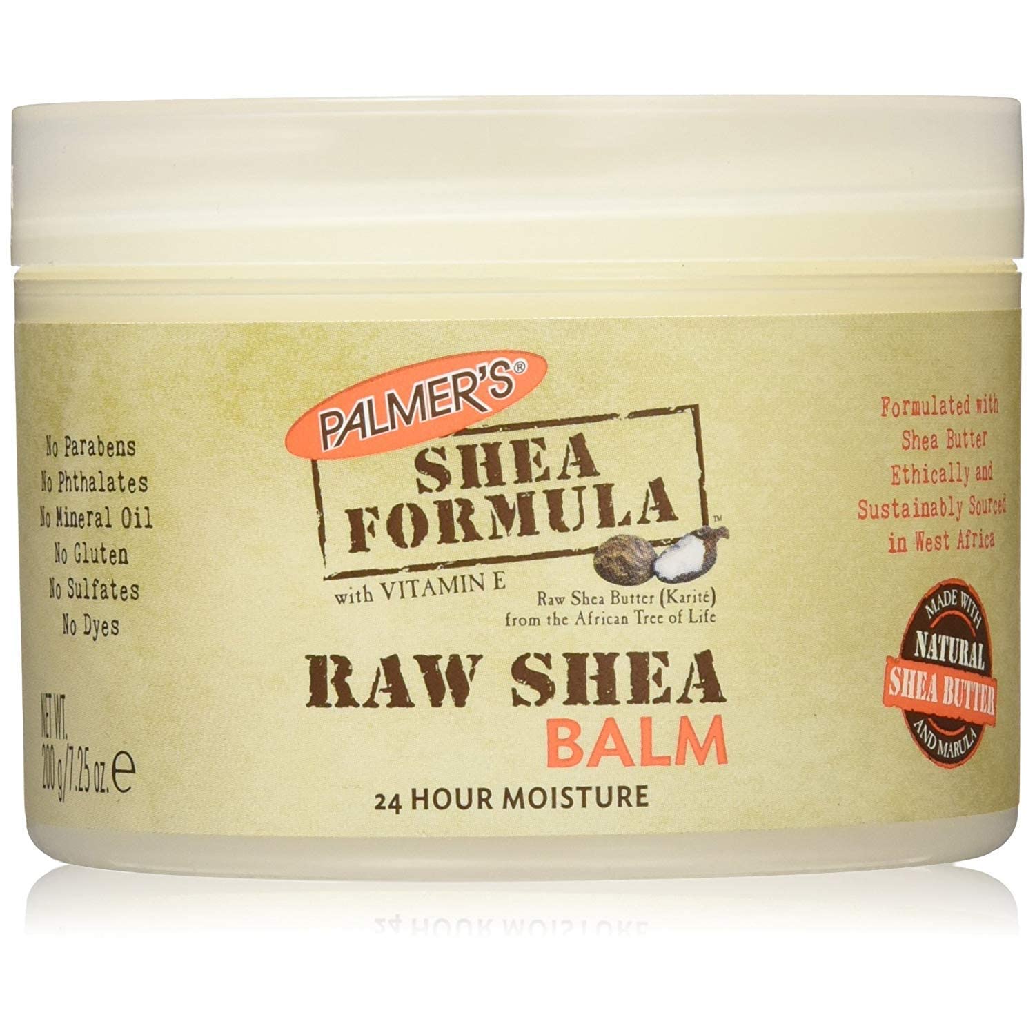 Palmers Raw Shea Nourish Body Balm 7.25 Ounce Jar (Pack of 2)