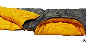 Texsport Trailhead Hybrid Sleeping Bag, Gray/Gold 33"x75"