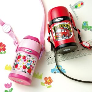 ZOJIRUSHI Canteen 2-Way Cup & Straw Stainless Steel Bottle 450ml Pink SC-ZT45-PA