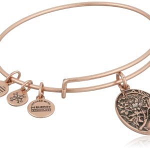 Alex and Ani Because I love you, Mom II Expandable Rafaelian Rose Gold Finish Bangle Bracelet