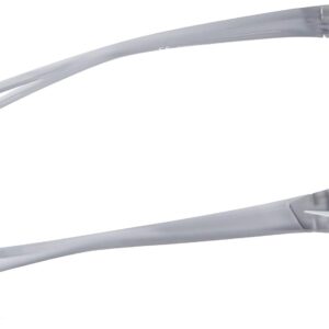 Nike Golf Cross Trainer Sunglasses, Matte Crystal Wolf Grey/White Frame, Grey with Silver Flash Lens