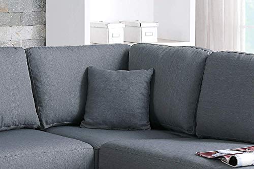 Poundex Upholstered Sofas/Sectionals/Armchairs, Grey