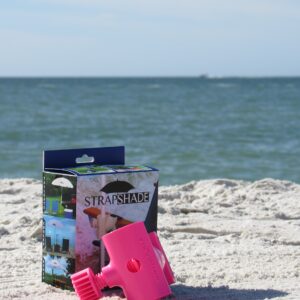 Beach Umbrella Anchor Mount Strap Shade (Color: Pink , White , or Green) (Pink)