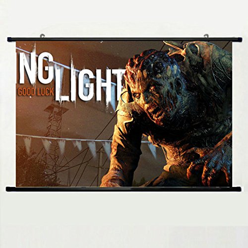 Wall Posters Wall Scroll Poster with Dying Light Techland Pcone Ps Home Decor Fabric Painting 23.6 X 15.7 Inch