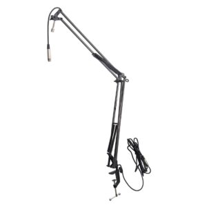 on-stage mbs5000 broadcast mic boom arm - experience unparalleled control and versatility, professional boom arm, perfect for podcasting, broadcasting, and high-fidelity voice-over recordings