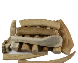 big dog antler chews - grade b deer and elk antler pieces - dog chews - antlers by the pound, one pound - six inches or longer - natural healthy long-lasting treat