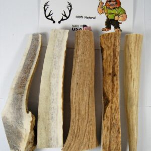 Big Dog Antler Chews - Grade B Deer and Elk Antler Pieces - Dog Chews - Antlers by The Pound, One Pound - Six Inches or Longer - Natural Healthy Long-Lasting Treat